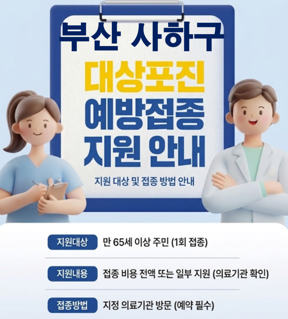 사하구 대상포진 보건소 접종 가격 및 저렴한 병원
