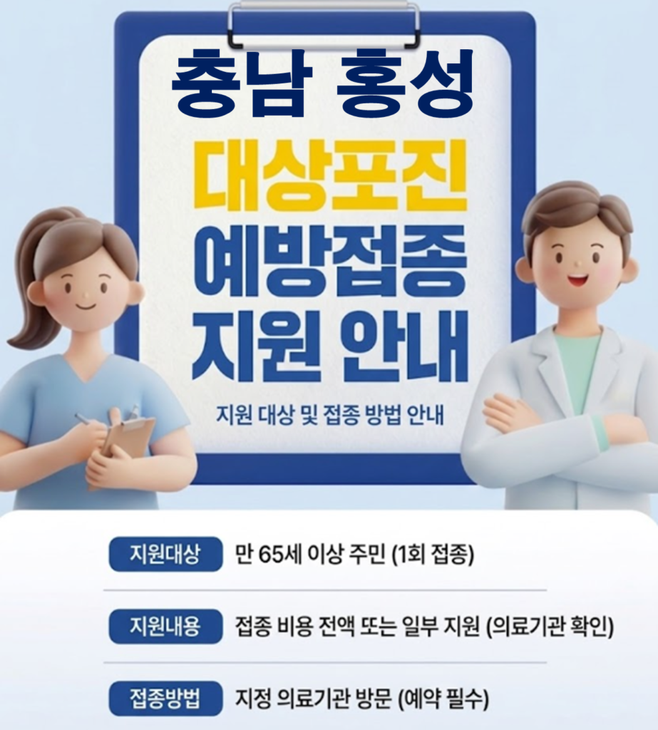 홍성 대상포진 보건소 접종 가격 및 저렴한 병원