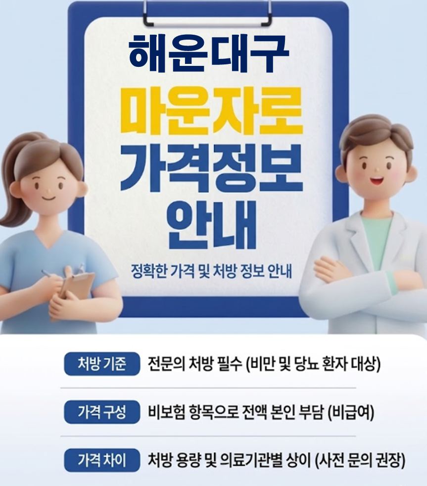 해운대구 마운자로 처방 병원 및 저렴한 성지 약국 안내