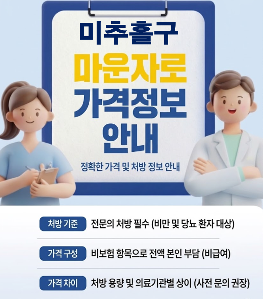 미추홀구 마운자로 처방 병원 및 저렴한 성지 약국 안내